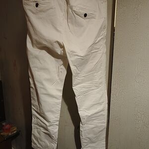 Abercrombie & Fitch Cream Kenan Straight Pants